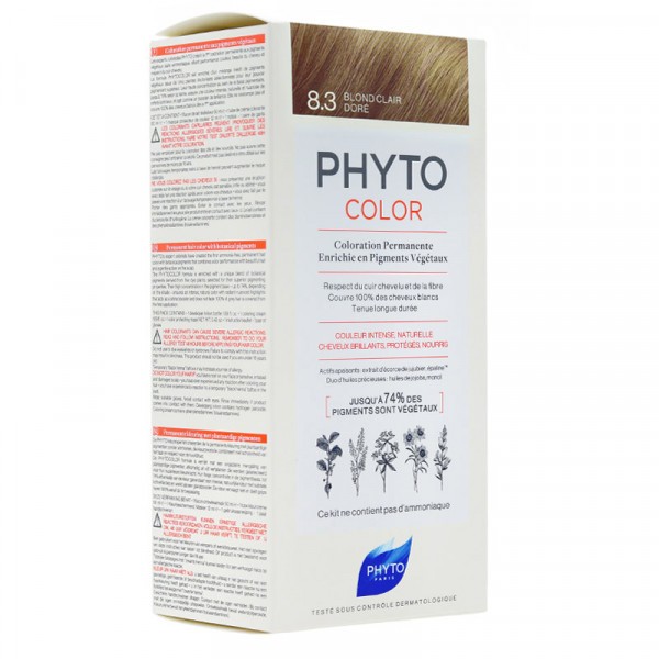 PHYTO PHYTOCOLOR 8.3 BLOND CLAIR D’OR - Parafam
