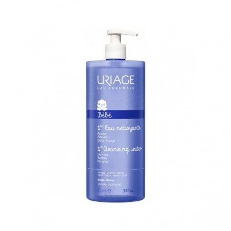 URIAGE BEBE 1ERE EAU NETTOYANTE VISAGE CORPS ET SIEGE 1L - Parafam