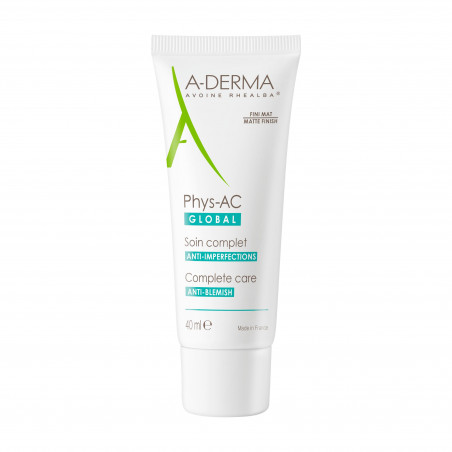 A-DERMA PHYS-AC GLOBAL SOIN ANTI-IMPERFECTIONS 40 ML - Parafam