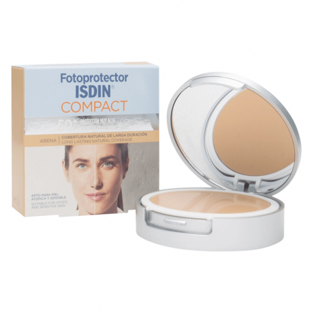 ISDIN FOTOPROTECTOR COMPACT ARENA SPF50+ 10G - Parafam