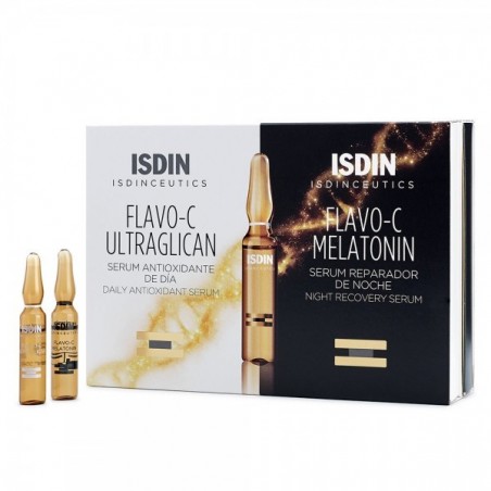 ISDIN ISDINCEUTIQUE FLAVO-C 24H PACK 10+10 AMPOULES - Parafam