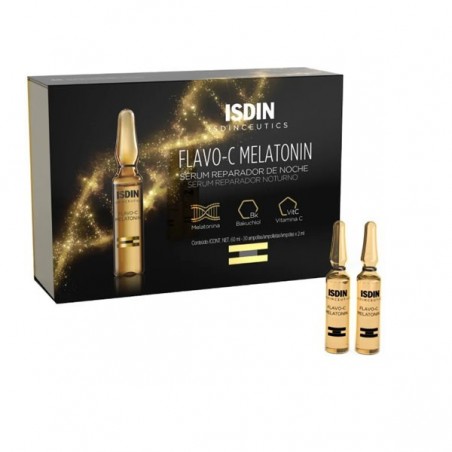 ISDIN ISDINCEUTIQUE FLAVO-C MELATONIN 10 AMPOULES - Parafam