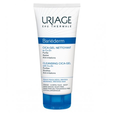 URIAGE BARIÉDERM CICA-GEL NETTOYANT AU CU-ZN 200 ML - Parafam