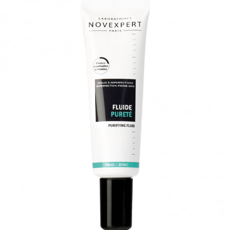 NOVEXPERT FLUIDE PURETÉ TRIO-ZINC 30ML - Parafam