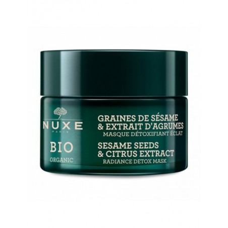 NUXE BIO ORGANIC MASQUE DETOXIFIANT ECLAT 50ML - Parafam