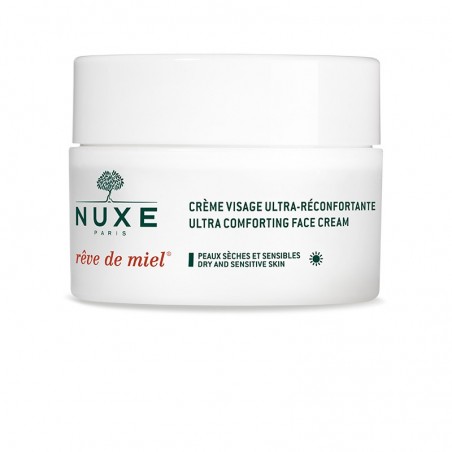 NUXE REVE DE MIEL CREME VISAGE ULTRA-RECONFORTANTE JOUR 50ML PEAUX SÈCHES ET SENSIBLES - Parafam