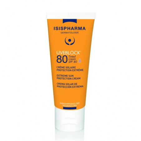 ISISPHARMA UVEBLOCK 80 TEINTE SPF80 40ML - Parafam